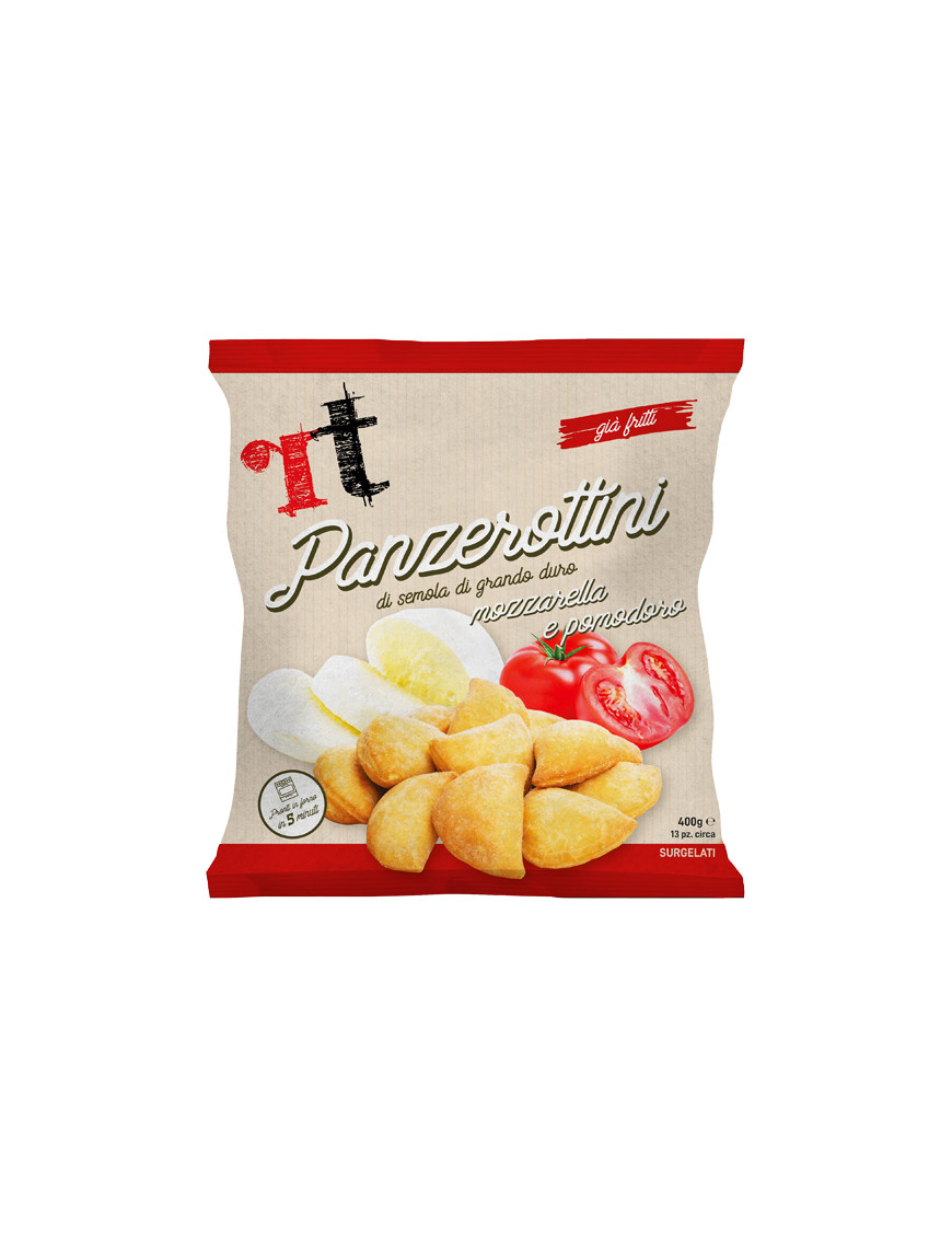 RT  PANZEROTTINI POMODORO/MOZZRELLA G.28  BUSTA G.400