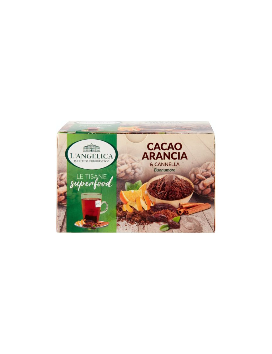 L'ANGELICA TISANA CACAO ARANCIA CANNELLA 40 GR 18 F