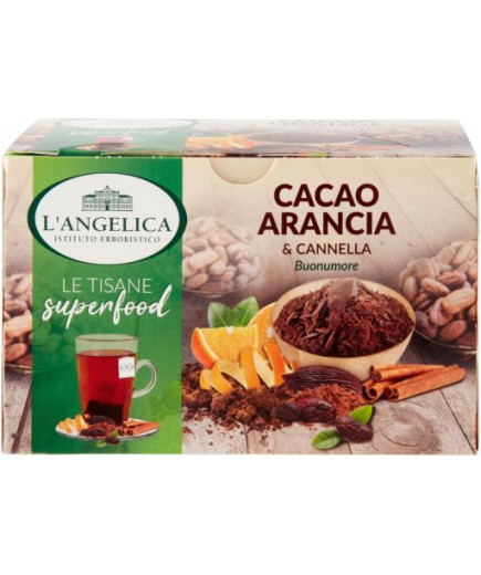 L'ANGELICA TISANA CACAO ARANCIA CANNELLA 40 GR 18 F