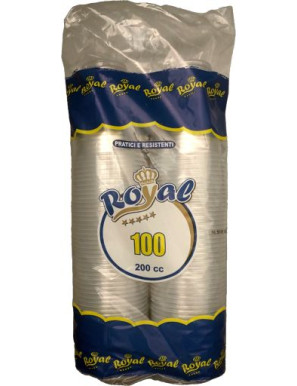 ROYAL BICCHIERE TRASPARENTE CC.200 X 100PZ.