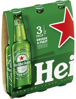 Heineken cl.33 X 3