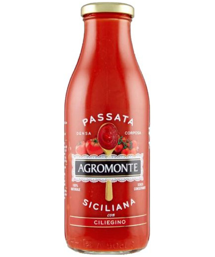 Agromonte Passata Con Pomodoro Ciliegino gr.520 Rosso