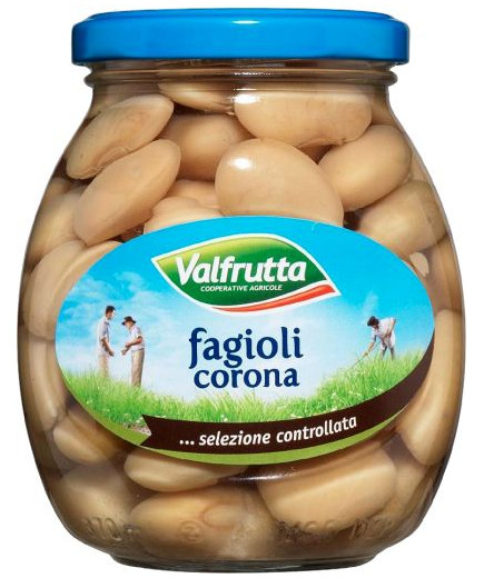 Valfrutta Fagioli Corona gr.360 Vaso Vetro