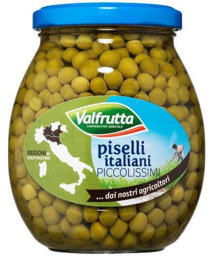 Valfrutta Piselli Piccolissimi gr.360 Vaso Vetro