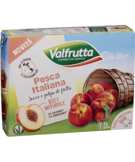 VALFRUTTA SUCCO ML.200X3 PESCA