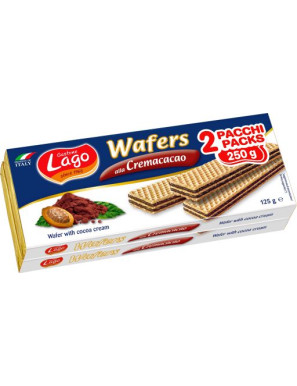 LAGO WAFER DOPPIO CACAO   G.125X2