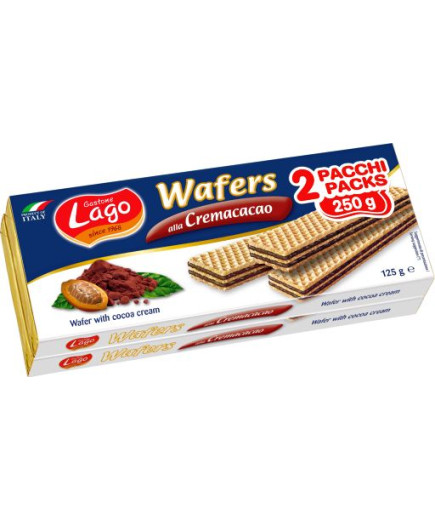 LAGO WAFER DOPPIO CACAO   G.125X2