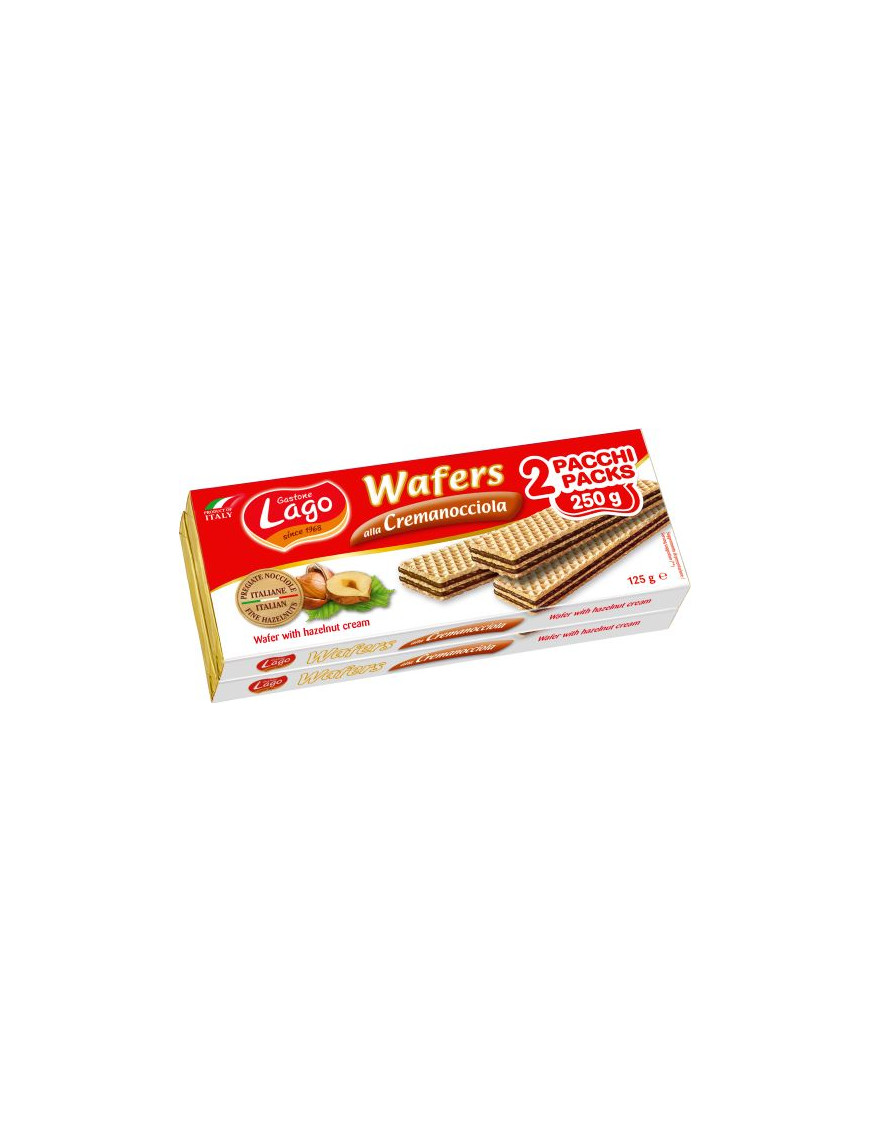 LAGO WAFER DOPPIO NOCCIOLA G.125X2