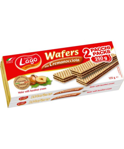 LAGO WAFER DOPPIO NOCCIOLA G.125X2