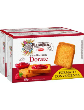 BARILLA FETTE BISC. DORATE G.630 X2
