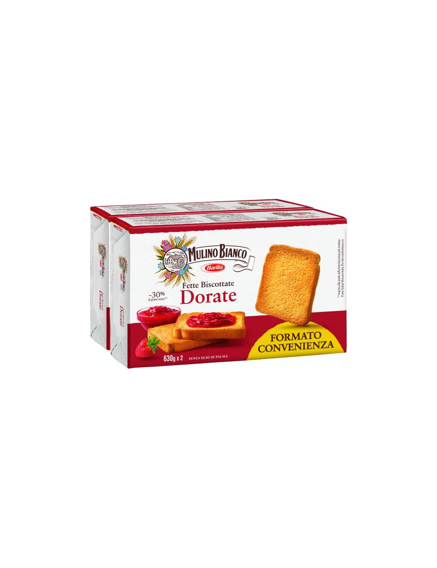 BARILLA FETTE BISC. DORATE G.630 X2