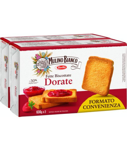 BARILLA FETTE BISC. DORATE G.630 X2