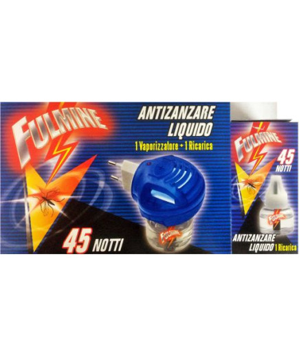 FULMINE BIUSO BASE + RICARICA 45 NOTTI ANTIZANZARE ML.30