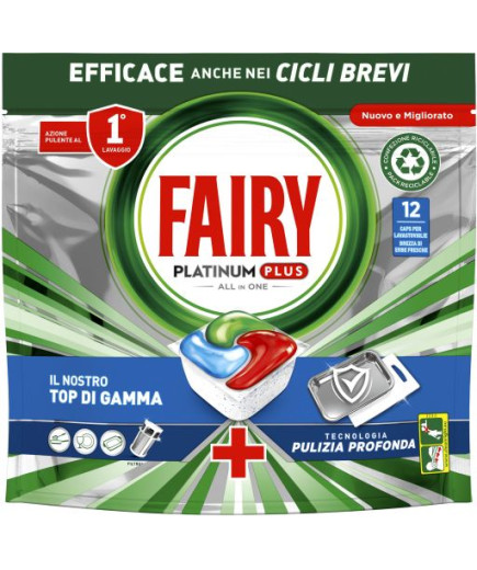 FAIRY PLATINUM PLUS 12 CAPS PULIZIA PROFONDA