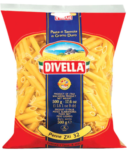 Divella Penne Ziti N°32 gr.500