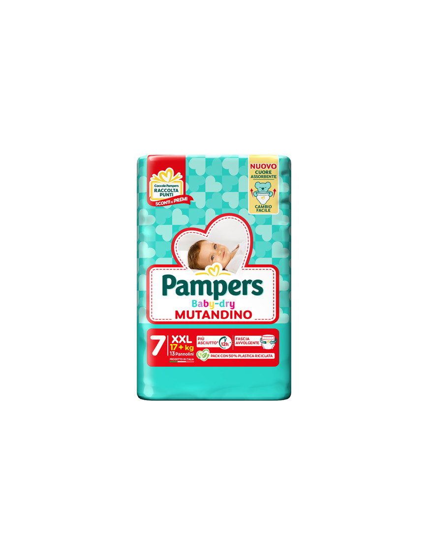 PAMPERS BABY DRY MUTANDINO XXL TG.7 PZ.13