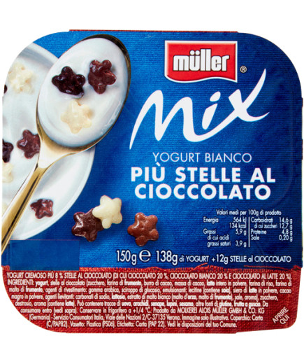 Muller Mix gr.150 Bianco Stelle Al Cioccolato