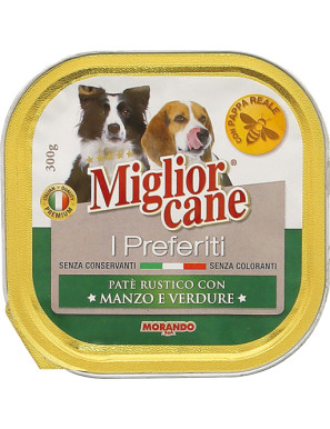 Morando Miglior Cane I Preferiti gr.300 Manzo Verdure