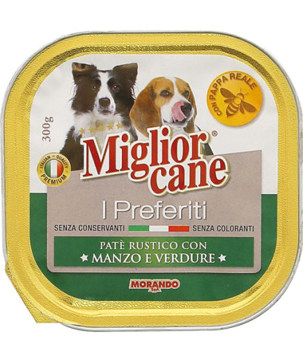 Morando Miglior Cane I Preferiti gr.300 Manzo Verdure