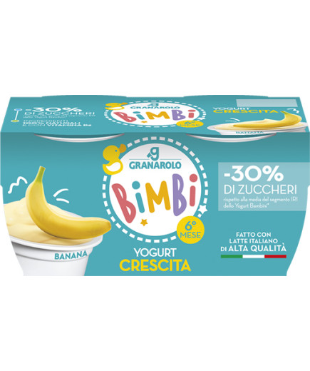 Granarolo Alta Qualità Yogurt Crescita Banana gr.100X2