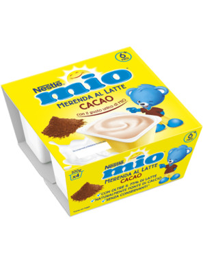 Nestle' Mio Merenda Latte Cacao gr.100X4