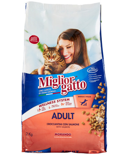 Morando Miglior Gatto Crocchette Salmone E Aringhe kg.2