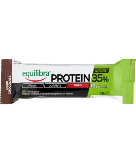 Equilibra Barretta Cioccolato Fondente Proteine 35% gr.45