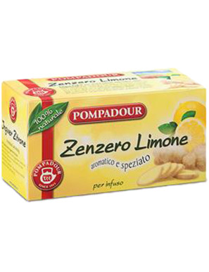 Pompadour Infuso Zenzero E Limone 20 Filtri