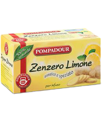 Pompadour Infuso Zenzero E Limone 20 Filtri