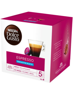 Nescafe' Dolce Gusto Espresso Decaffeinato 16 Cps