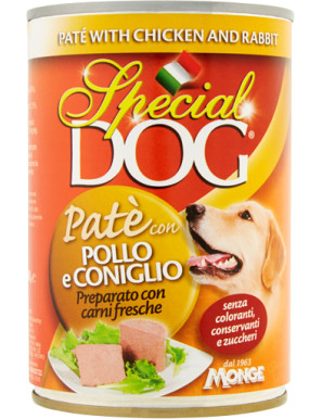 Special Dog Pate' Pollo E Coniglio gr.400