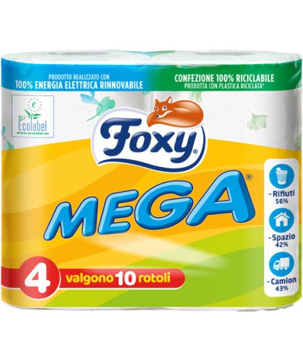 Foxy Carta Igienica Mega 2 Veli X4