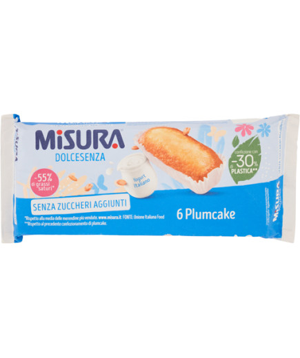 Misura Plumcake S/Zucchero gr.190  S/Olio Di Palma