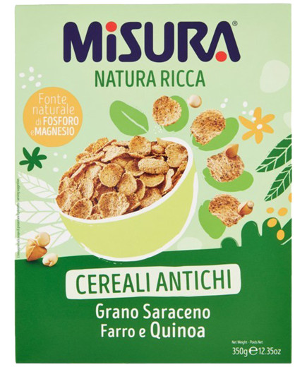 Misura Cereali Quinoa Farro Egrano Saraceno gr.350