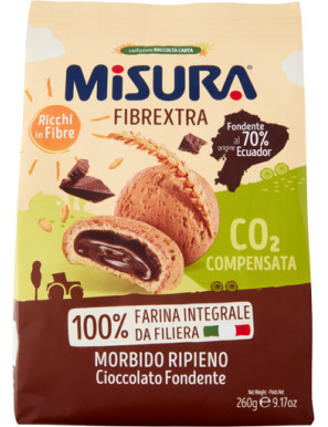 MISURA BISCOTTI G.260 FIBREXTRA CIOCCOLATO RIPIENI