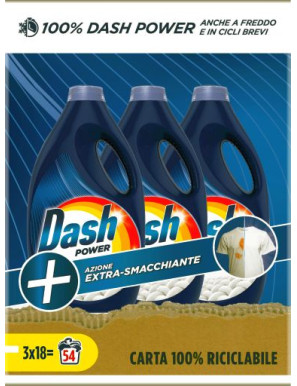 DASH POWER LAV.LIQ. 18 LAVAG.SMACCHIATORE ML.0,900X3 (TRIPA)