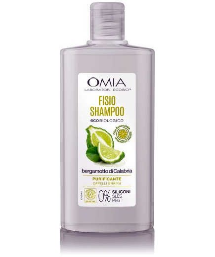 Omia Fisio Shampoo Eco BIO Bergamotto Capelli Grassi ml.200