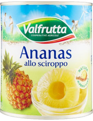 Valfrutta Ananas Sciroppate 8 Fette gr.836