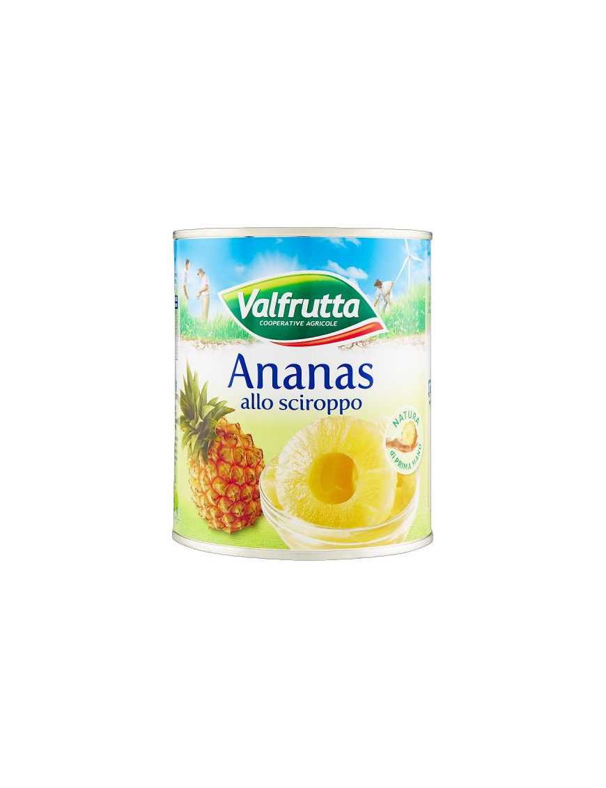 Valfrutta Ananas Sciroppate 8 Fette gr.836