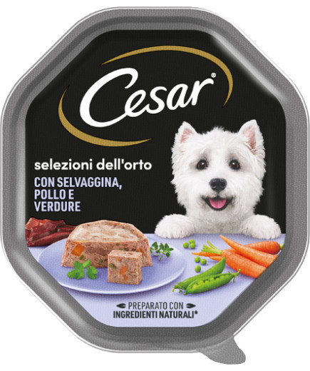 CESAR RICETTE DI CAMPAGNA POLLO,SELVAGGINA,VERDURINE GR.150