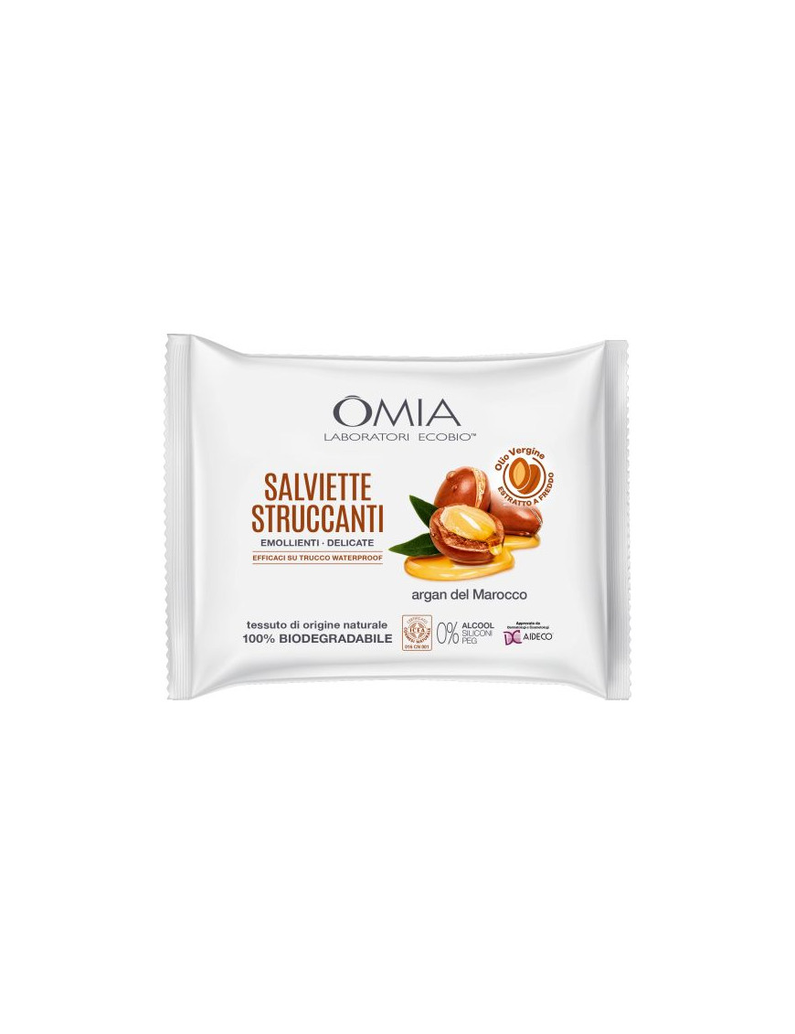 Omia Salviette Struccanti Argan Del Marocco BIO X20