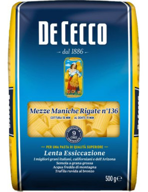 DE CECCO MEZZE MANICHE RIGATE G.500  NÂ°136    ***