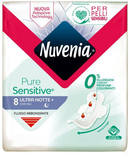 NUVENIA PURE SENSITIVE ULTRA NOTTE C/ALI X8