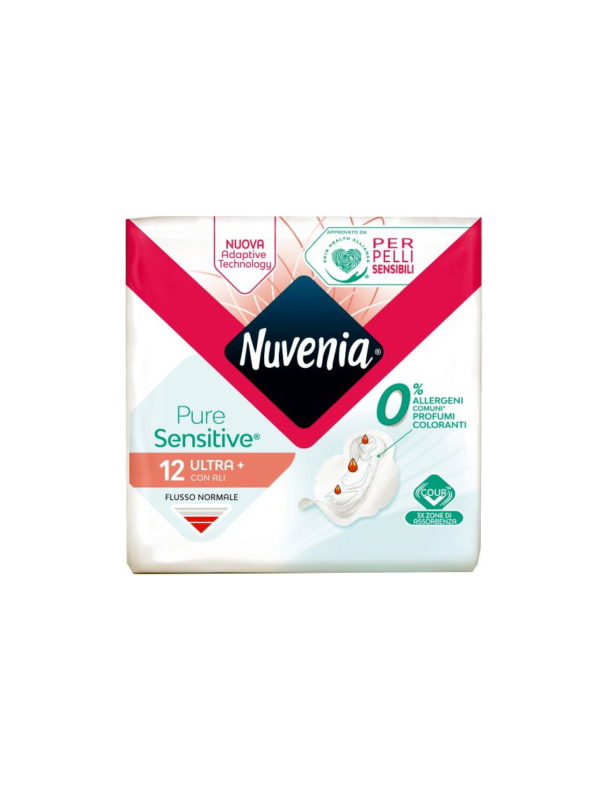 NUVENIA PURE SENSITIVE ULTRA FLUSSO NORMALE C/ALI X12