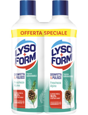 LYSOFORM CASA PAVIM. LT.1,10 FRESCHEZZA ALPINA (BIPACCO)