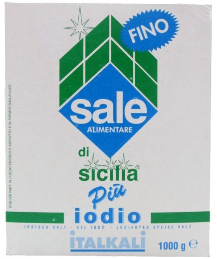 Italkali Sale Sicilia Fino Piu' Iodio kg.1 -Astuccio-