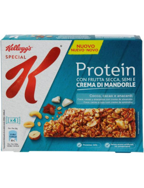 KELLOGG'S SPECIAL K PROTEIN G.28X4 CACAO, COCCO E ANACARDI