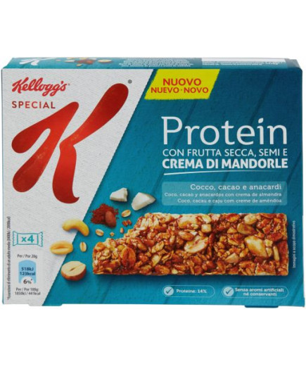 KELLOGG'S SPECIAL K PROTEIN G.28X4 CACAO, COCCO E ANACARDI