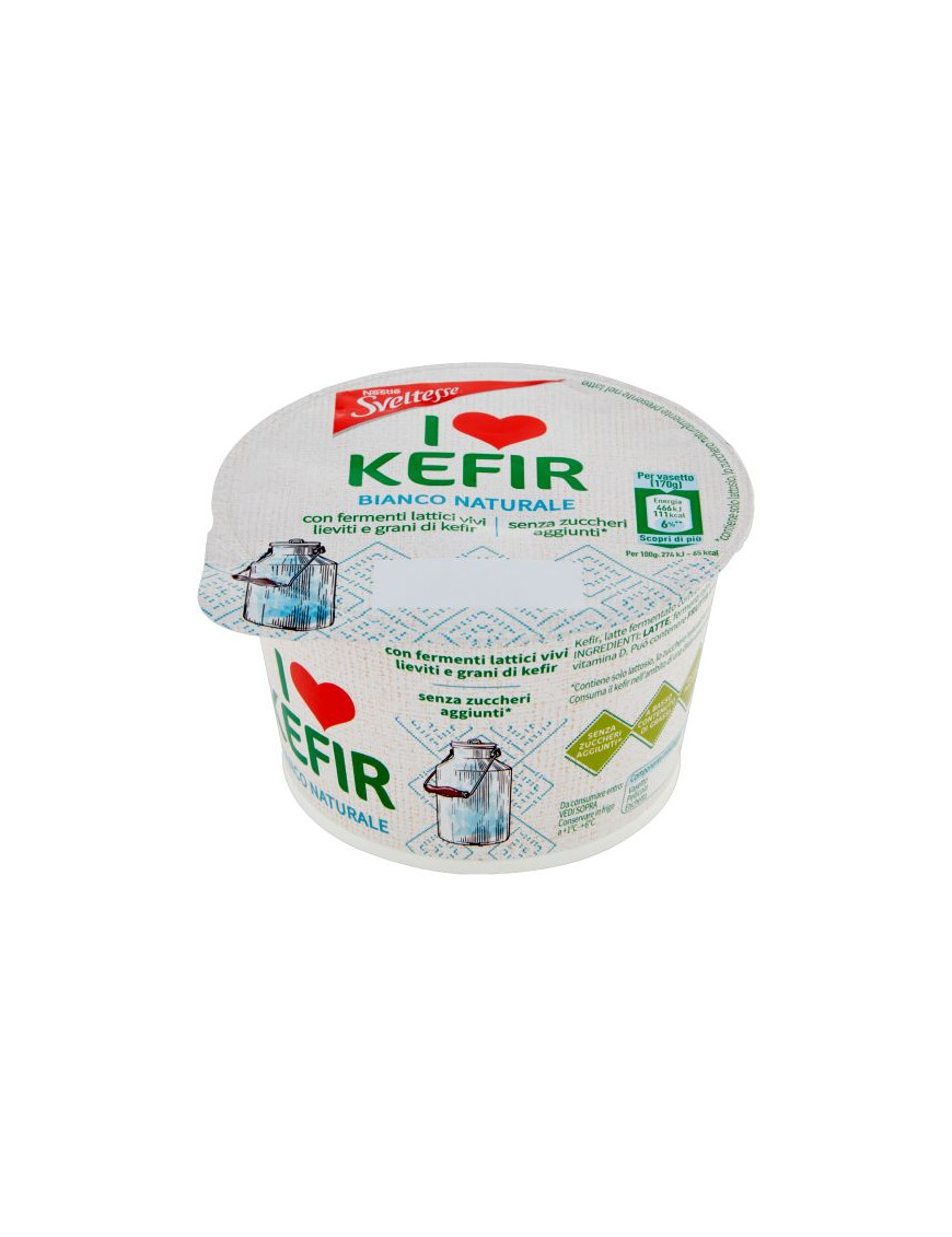 NESTLE SVELTESSE I LOVE KEFIR G.170 BIANCO NATURALE