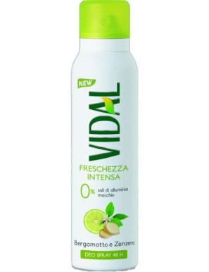 VIDAL DEO SPRAY ML.150 BERGAMOTTO E ZENZERO